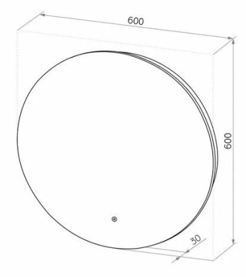 Зеркало Ajour D600 Континент