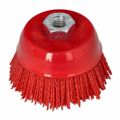 Щетка плоская М14 для УШМ нейлоновая FASTER TOOLS (65 мм)