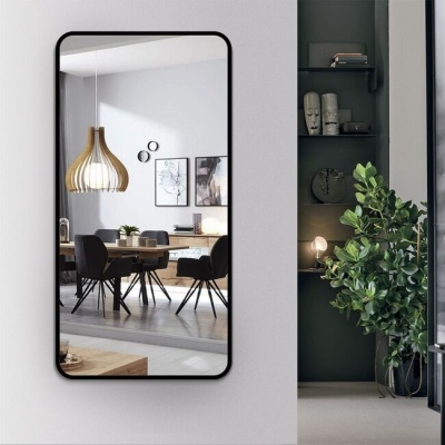 Зеркало 50х100 см черный Алмаз-Люкс Д-024