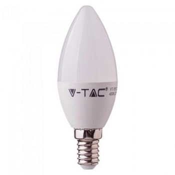 Лампа светодиодная свеча 5.5W E14 6400K 470LM V-TAC