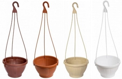 Кашпо подвесное 2 л (в ассортименте) Технопластик