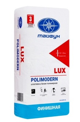 Шпатлёвка белая Люкс Polimodern, Тайфун