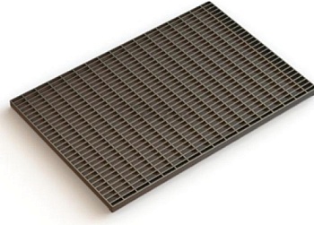 Решетка водоприемная стальная 390х590мм (ячейка 33х11) ECOTECK П9РШ0001