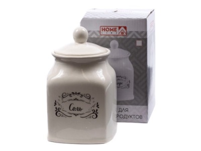 Банка для сыпучих продуктов керамическая 
