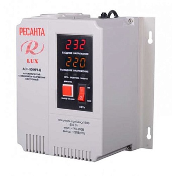 Стабилизатор напряжения Ресанта АСН-500Н/1-Ц LUX 63/6/39