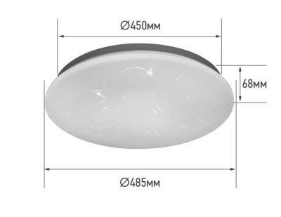 Светильник потолочный 120 Вт 6500K 12600 Lm IN HOME DECO ГЛОРИЯ