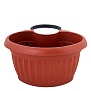 Вазон Терра с креплением на столб 27см терракот 112097Тр Алеана