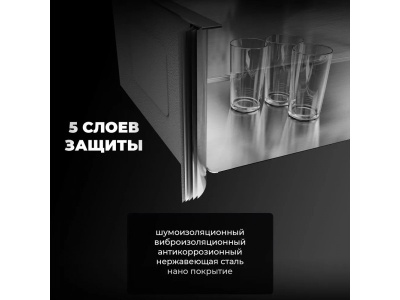 Мойка кухонная  WS-35044D сатин, с сифоном, коландером и дозатором, Wisent