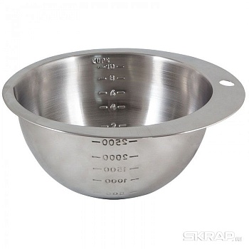 Миска мерная 1,2л 22см нержавеющая сталь MB-1200 Mallony