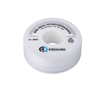Фум-лента 19мм x 0,2мм x 15м, AQUALINK 03872