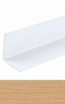 Угол ПВХ 30х30мм 2,7 м бук светлый, IDEAL