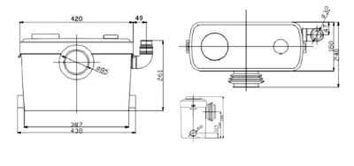 Канализационная установка IBO SANIBO 5