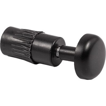 Заглушка простая d 16 мм, черный, AKS 62158