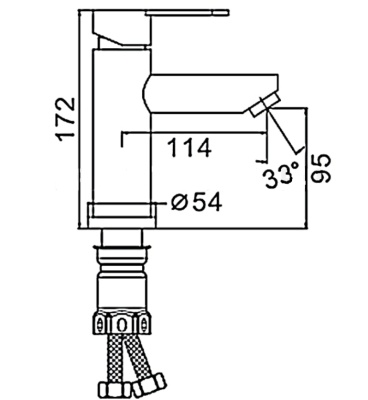 Смеситель для умывальника Orlando OL 26 ESKO