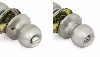 Ручка защелка 6072 SN BK Фабрика замков