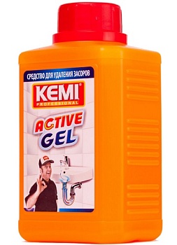 Средство для удаления засоров в трубах Kemi professional Active Gel 500 мл