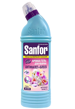Средство чистящее для унитаза Цветочная свежесть 0.75 л Sanfor