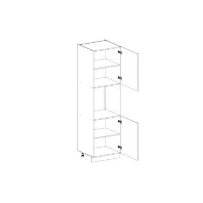 Шкаф кухонный ALESIA 2 ящика Anrex 2D1N-60-F1 (фасад Дуб Анкона)