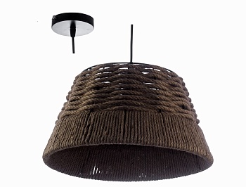 Светильник подвесной НСБ 01-60-101 D151/1 черный/коричневый Aitin-Pro
