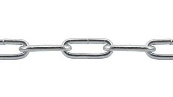 Цепь длиннозвенная, сварная оцинкованная, 4 мм, DIN 763, STARFIX
