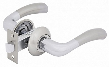 Ручка защелка FZ SET 02L 100 SN/CP Фабрика замков