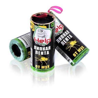 Липкая лента от мух, 4 шт. HELP