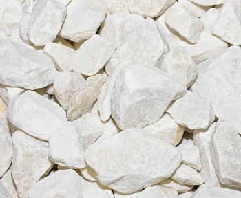 Щебень декоративный (мраморный) белый, 20кг фракция 40-70мм