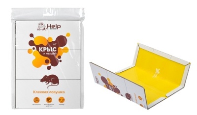 Ловушка клеевая для отлова КРЫС 20x30см HELP