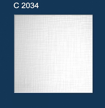 Плита потолочная экструдированная, 50x50 см (в упаковке 2 м2), Solid С2034