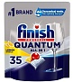 Капсулы для посудомоечных машин с ароматом лимона 35шт Finish Powerball Quantum AIO 