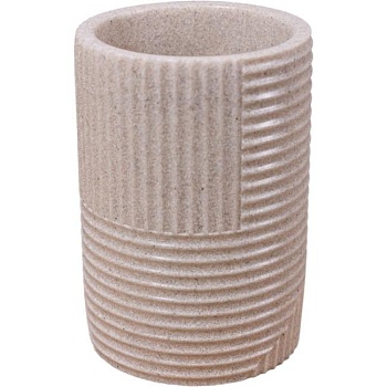 Стакан косметический Gloster бежевый CASPIAN 90082