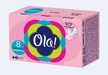 Тампоны шелковистая поверхность 8шт. NORMAL Ola!