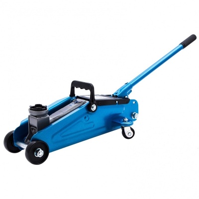 Домкрат гидравлический подкатной, 2 т, h подъема 140-340 мм, в кейсе STELS