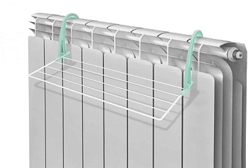 Сушилка для белья на батарею, цвет белый, NIKA, СБ5-45П/Б