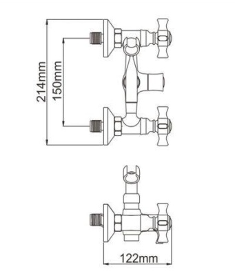 Смеситель для ванны и душа L2611 LEDEME