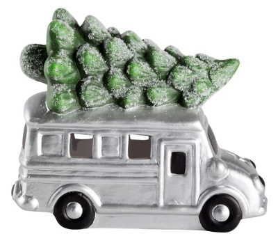 Керамическая фигурка "Автобус с елкой" 19x9x16 см 2xLR44 NEON-NIGHT