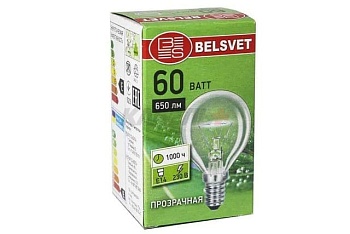 Лампа накаливания Белсвет 60W E27 Б230-60-6