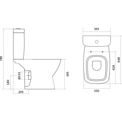 Унитаз-компакт Нео напольный WH302194 Santek