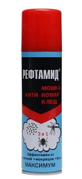 Аэрозоль от насекомых Рефтамид Максимум 145 мл 