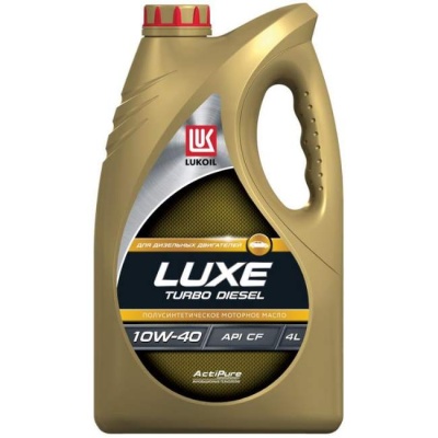 Масло моторное полусинтетическое Лукойл Luxe Турбо Дизель 10W40 CF (4 л)