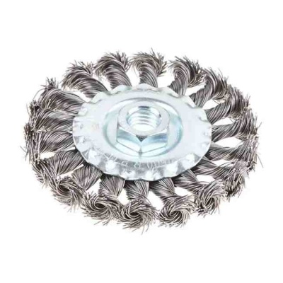 Щетка плоская М14 для УШМ косичка GEPARD (100 мм)