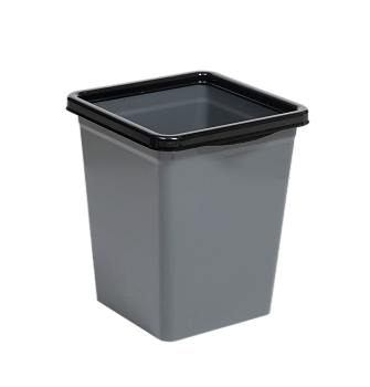 Ведро для мусора с фиксатором 14л (бирюзово-синий/серый), Виолет, 941455