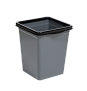 Ведро для мусора с фиксатором 14л (бирюзово-синий/серый), Виолет, 941455