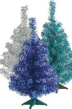 Ель настольная искусственная высота 0.3 м, бирюза