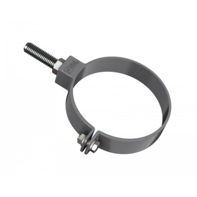 Хомут трубы Оптима пвх (серый) L=140 Технониколь