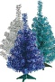 Ель настольная искусственная высота 0.3 м, бирюза
