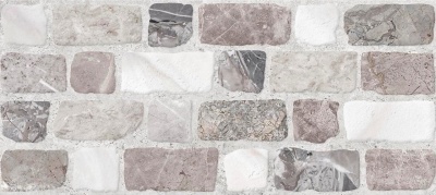 Плитка облицовочная Лофт серая, средняя 200х450мм 139372 М-Квадрат