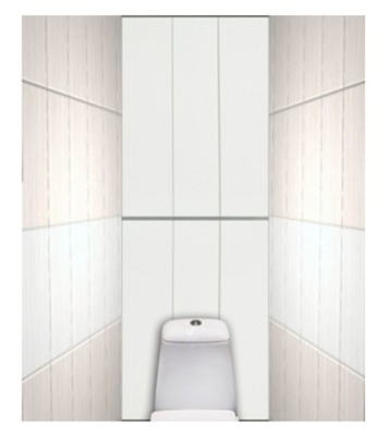 Экран-дверка белый матовый 830x2000 мм COMFORT ALUMIN