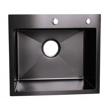 Мойка кухонная PROMO WS-35044BD+GER013 с сифоном, дозатором и коландером Wisent