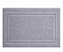 Коврик для ванной комнаты ILLU 2310324 серый, с гранями 50x80 см